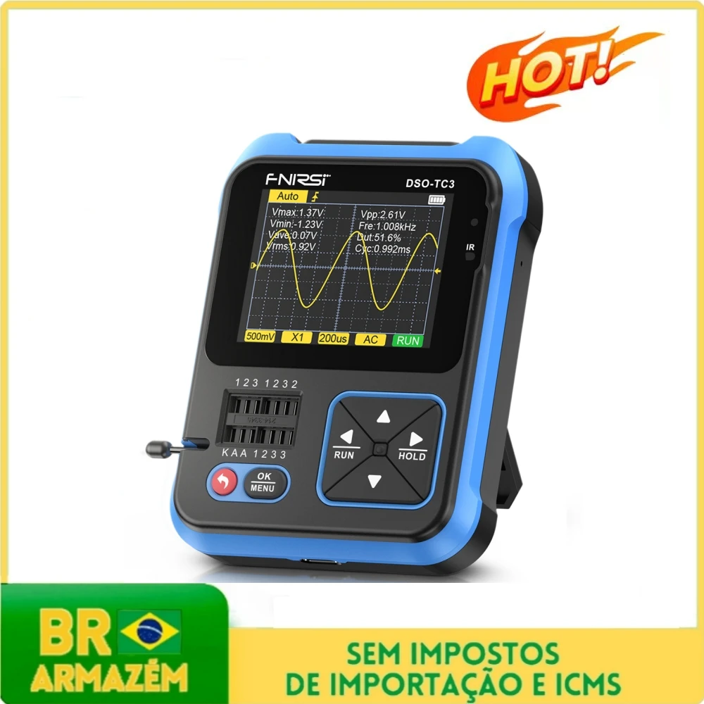 Fnirsi Dso-Tc3 Oscilloscopio Digitale Transistor Tester Funzione Generatore Di Segnale Tre/Twoin One Tester Multifunzione
