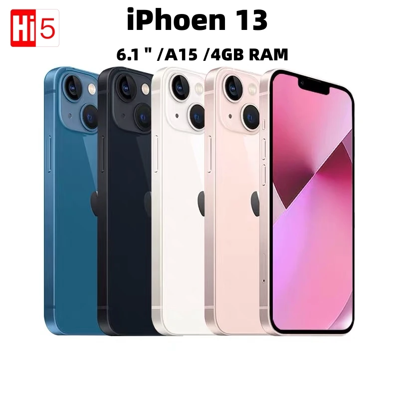 Originale Sbloccato Apple Iphone 13 Face Id Nfc Super Retina Xdr Oled 6.1 "Ram 4Gb Rom 128Gb/256Gb A15 Ios 5G Smartphone