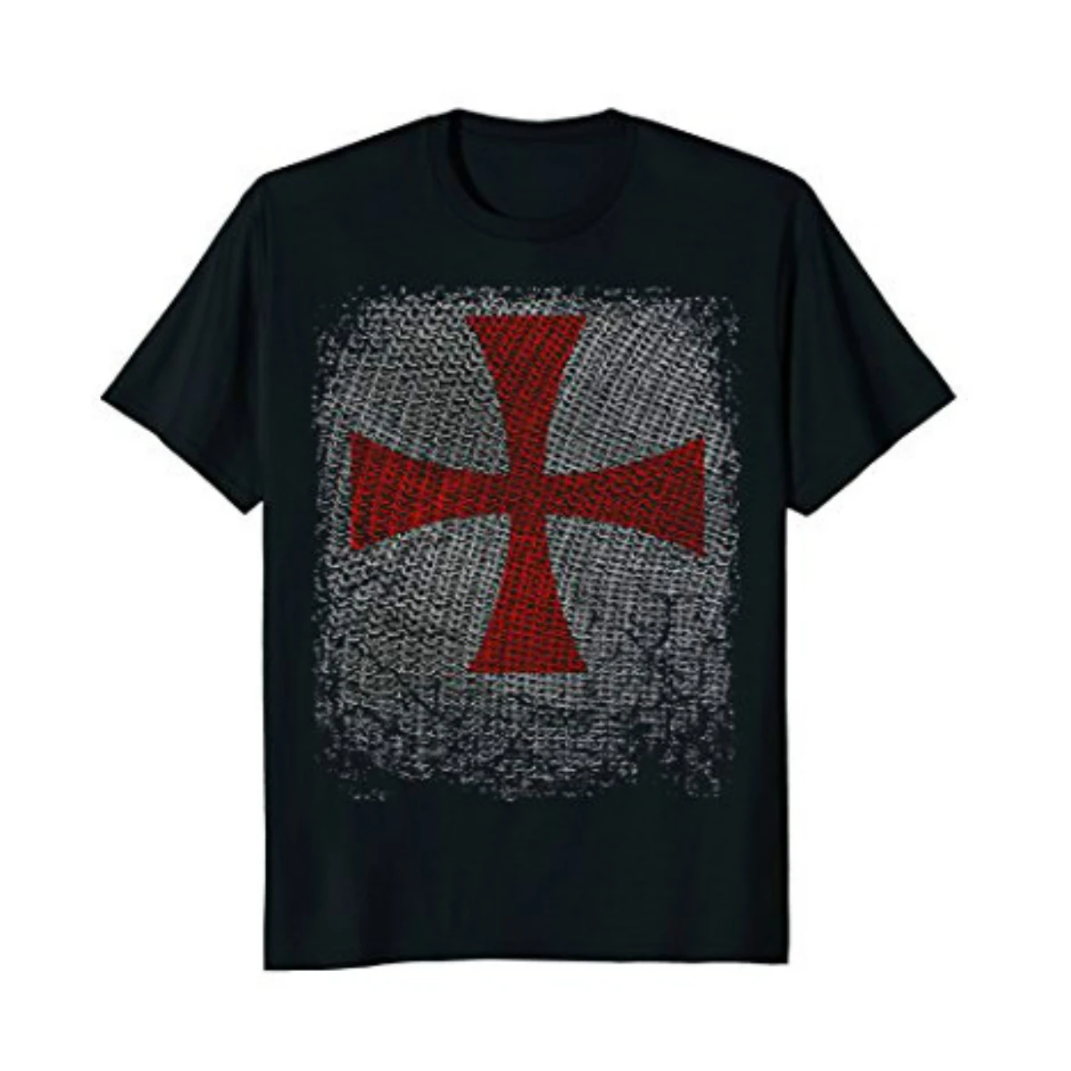 

Knight Templar T-Shirt Crusader Cross on Chain Armor Men's T Shirt