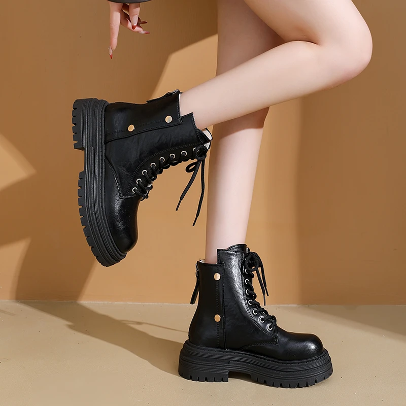 Winter Hot Selling Round Toe Sexy and Elegant Velvet Horse Boots Fashionable New Style Comfortable Casual Midsole Women's Boots