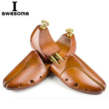 1 Pair Guger-tree Adjustable Shoe Trees Solid Wood Men's Shoe Support Knob Shoe shaping Women's Shoe's Care Stretcher Shaper 1