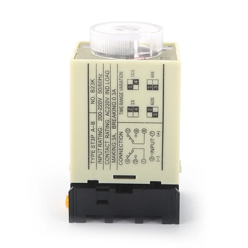 

st3p time relay st3Pa-b a-aa-d adjustable power-on delay DC two open two closed