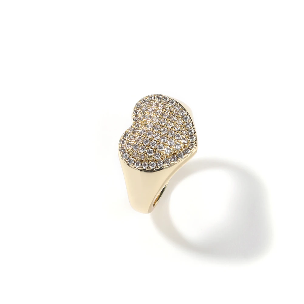 Finger Rings Jewelry Rings Ring Jewelry Cubic Zircon Ring UWIN Heart Rings Rose Gold Color Cubic Zircon AAA Rings Hiphop Jewelry Gift