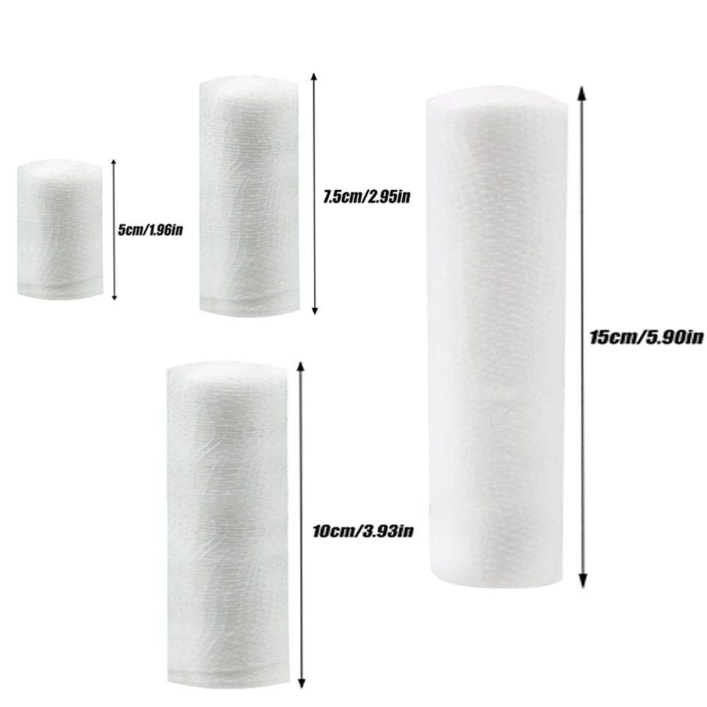 Gauze Bandage Roll 10 Rolls with Tape White Gauze Wrap Breathable Wrap Used for First Aid Wound Care & Medical Supplies