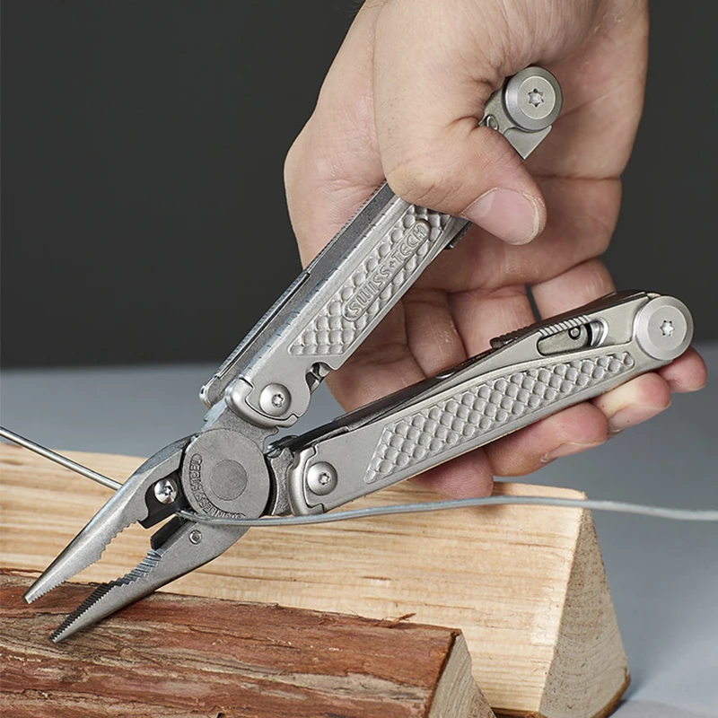 Swiss Tech Set of (2) 18-in-1 Stainless Steel Multi-Tool 