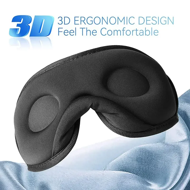 Bluetooth Sleeping Headphones 3D Eye Mask Wireless Air Travel 5.0 Headband Soft Elastic Comfortable Music Earphones 5
