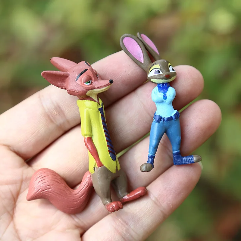 Amazing 12pcs/set Zootopia Animals Action Figure Toys Rabbit
