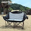 WESTTUNE Oversized Outdoor Couch Double Camping Chair Heavy Duty Outdoor Garden Folding Chair with Cup Holder Support 440 lbs 1