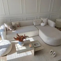 Европейский ленивый диван для гостиной, маленькая квартира, минималистичный роскошный диван, удобный секционный диван Meuble De Salon, аксессуары для дома — изображение 4