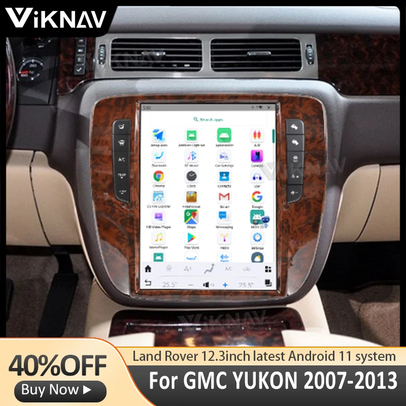 

12.1inch Android Auto Multimedia player For GMC YUKON 2007-2013 HD LCD Touch Screen Vertical Screen Auto Stereo GPS Navigation