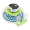 For 60 Quail Eggs Green +Blue Round ABS Quail Egg Incubator Poultry Quail Incubator with LED Screen