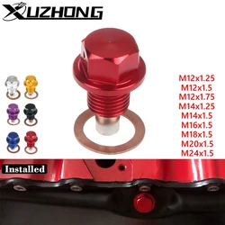 Magnetic Aluminum Oil Drain Plug for Gearbox - Car Accessories (M12x1.75)