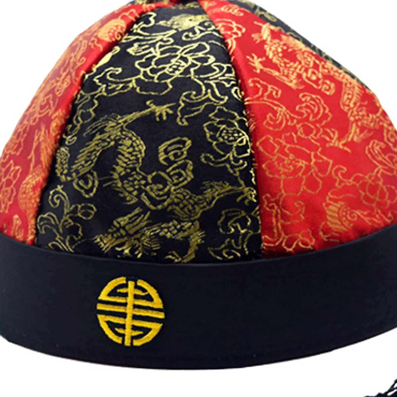 Qing Emperor Hat Costume Hat for Stage Performance Birthday Gift Dressing up oriental hat