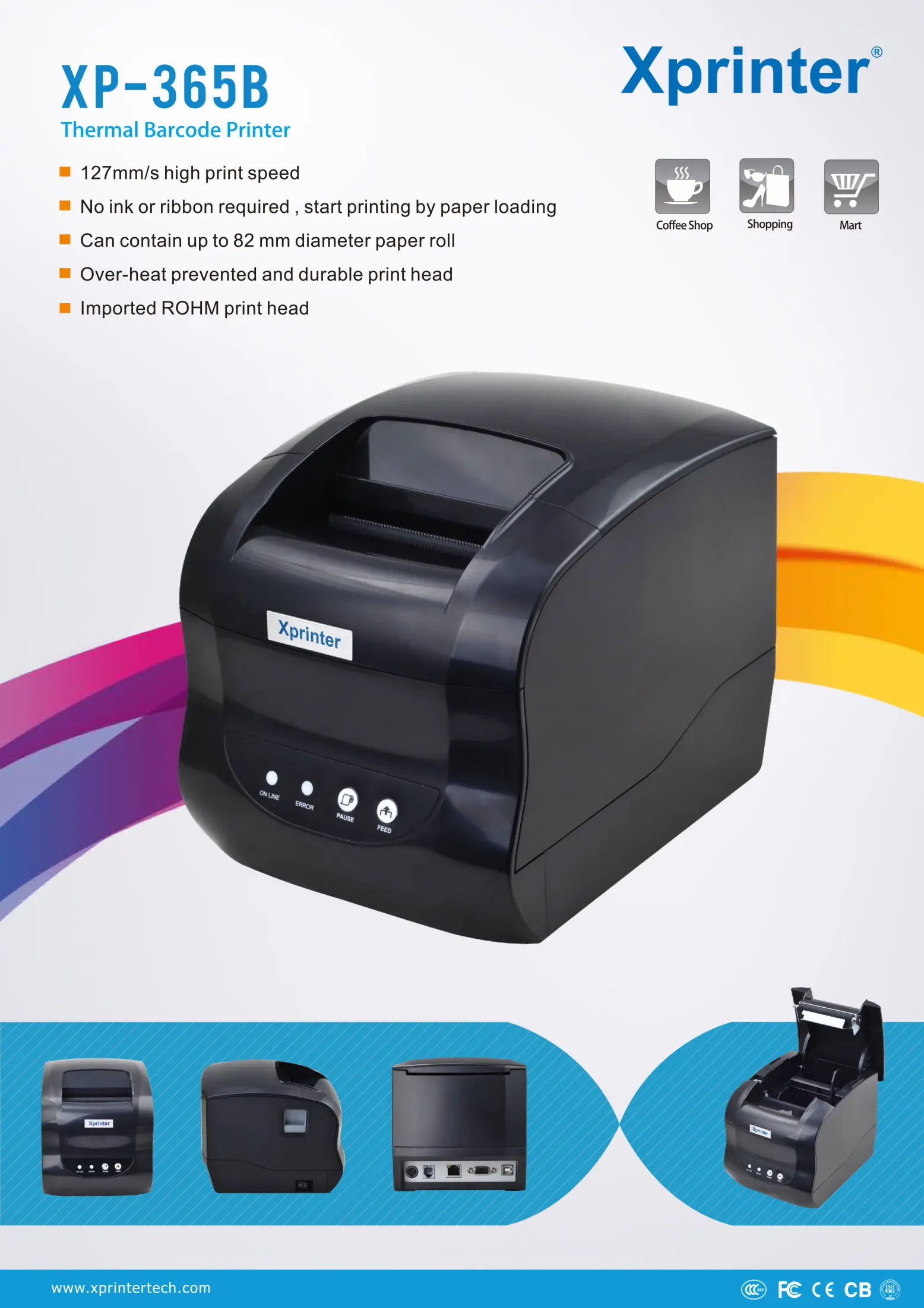 Xprinter как настроить печать. Термопринтер XP-365b. Термопринтер Xprinter 365b. Принтер Xprinter XP-365b. Термопринтер этикеток Xprinter XP-365b USB.