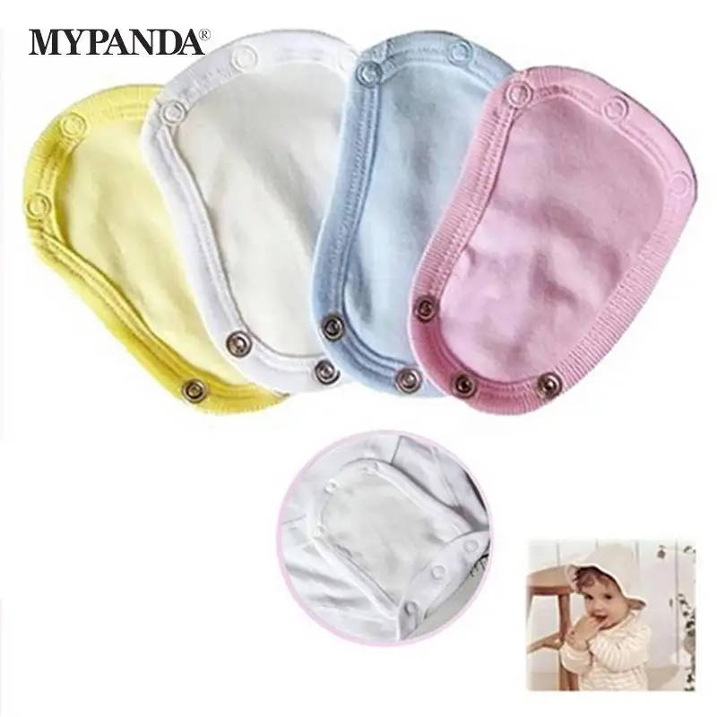 

4Pcs/Set Lovely Baby Boys Girls Kids Jumpsuit Diaper Lengthen Extender Extension Solid Soft Jumpsuit Bodysuit Extender