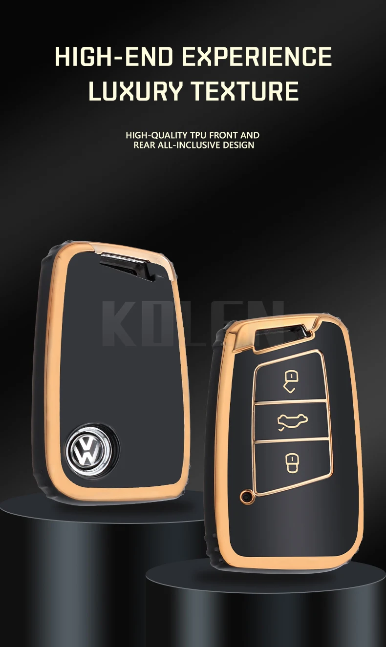 Fashion TPU Car Remote Key Case Cover Shell per VW Volkswagen Passat B8 Tiguan Magotan Golf per Skoda Kodiaq Superb A7 Keyless - Sfb0f2dded6c540aebdd259e9ad6a5f1et