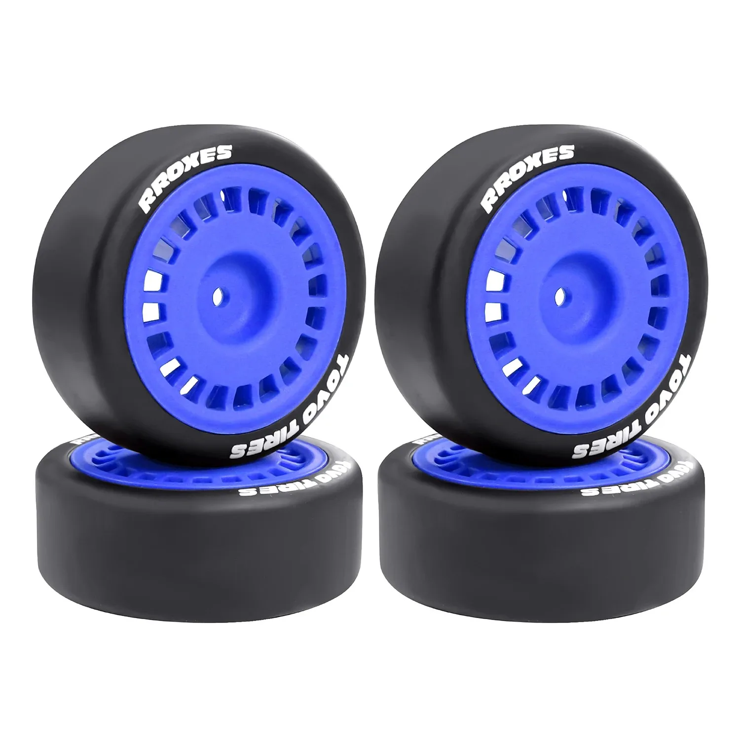 4 Stück 12mm Hex 66x26mm Harte Drift-Reifen Räder für 1/10 RC Drift-Auto On-Road Tamiya TT01 TT02 XV01 PTG-2 Kyosho HPI HSP – Detail 14