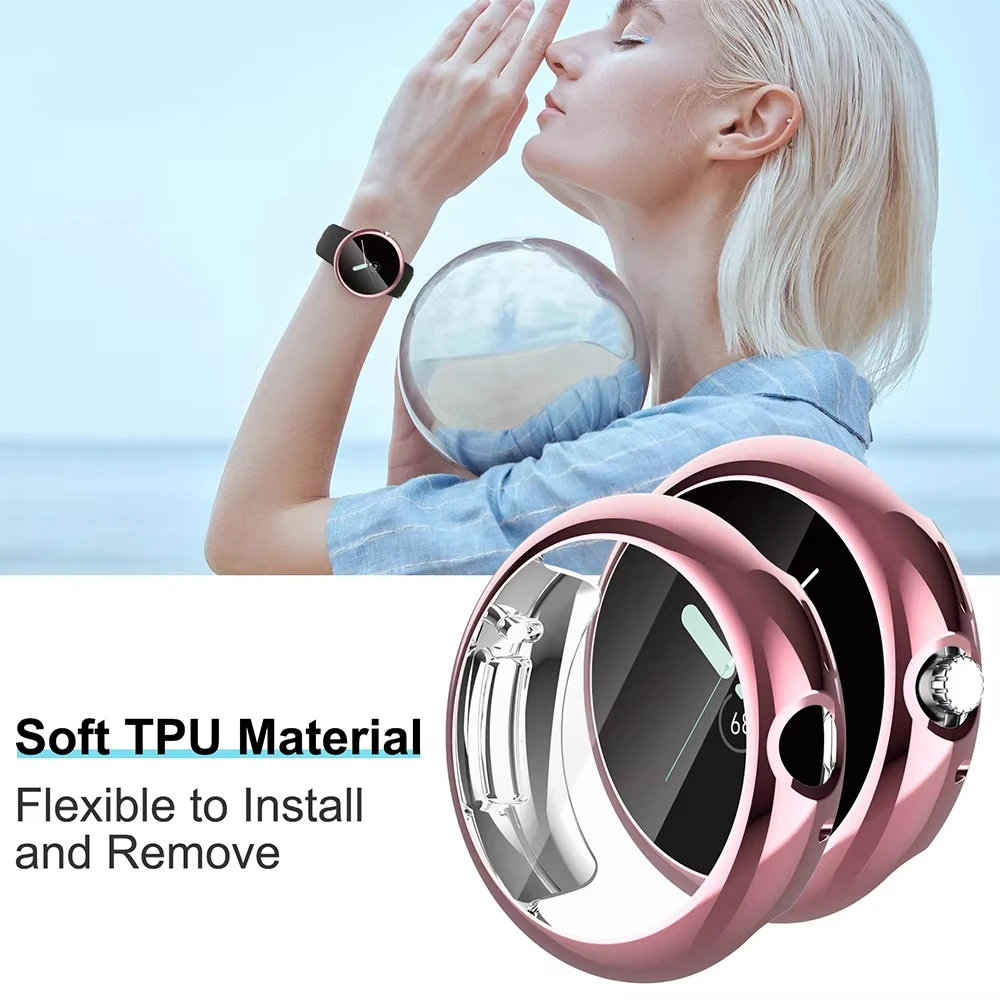 Premium Anti-Scratch TPU Protective Cover for Google Pixel Watch - Full Coverage Shield