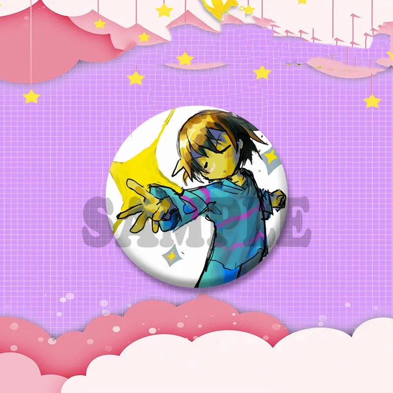 Undertale Game Series Anstecknadeln Cartoon Sans Kris Papyrus Broschen Mantel Tasche Kleidung Snap-in Abzeichen Schmuck Geschenke für Freunde – Detail 16