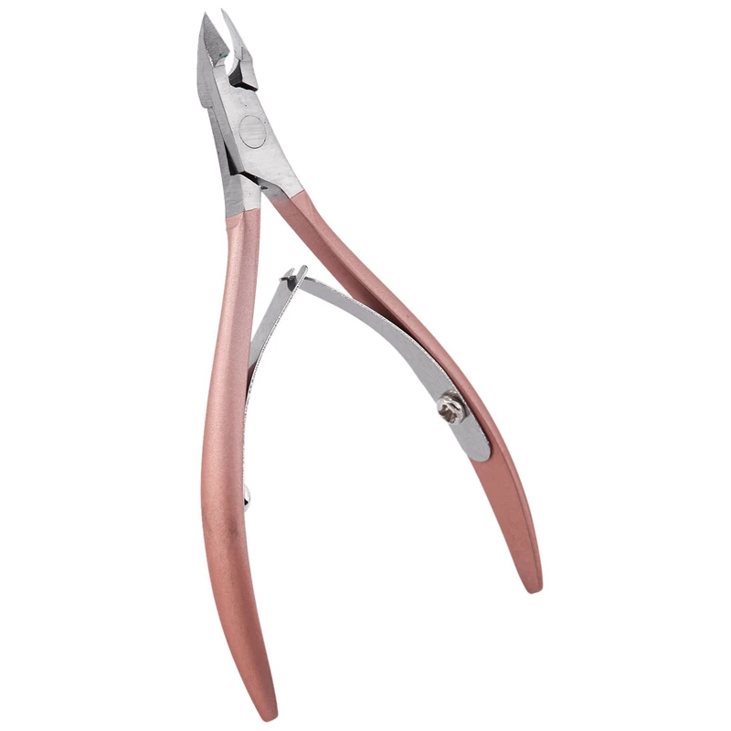 Nail Cuticle Pusher Tweezer Cutter Nipper Clipper Dead Skin Remover Manicure Art Grooming Tool Beauty Nail Pliers Pink