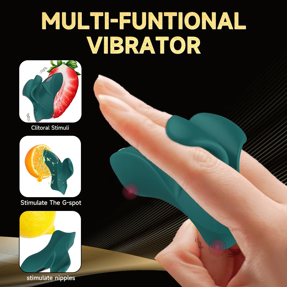 Mini-Finger-Klitoris-Vibrator, G-Punkt- und Nippelstimulator, 9 Modi, Orgasmusmassage, Klitorisstimulator, vibrierendes Sexspielzeug für Frauen, Erwachsenenprodukt_voghion.com
