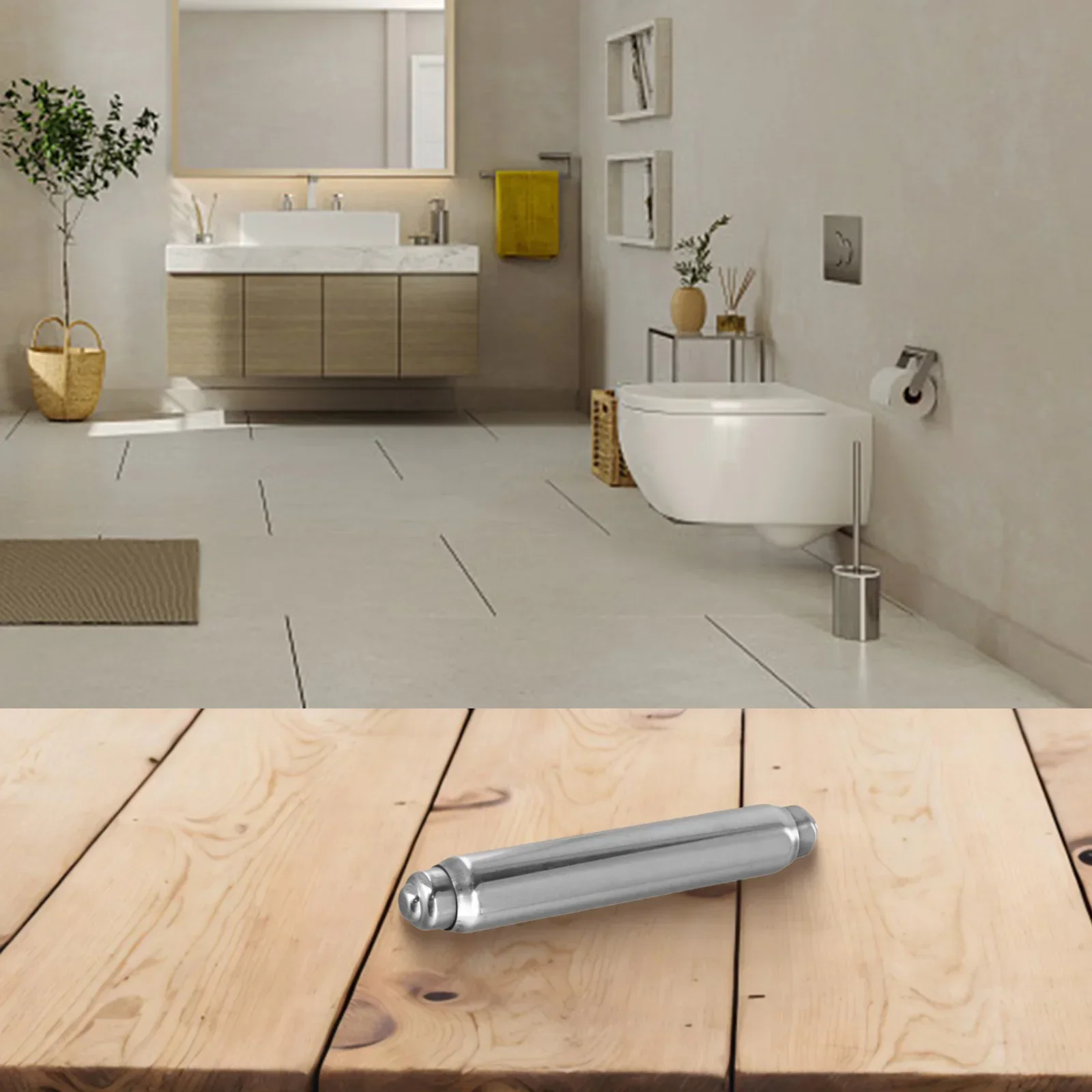 1 Pcs Toilet Paper Holder Insert Tissue Shaft Silver Spool Replacement Spring Roll Spindle Stainless Steel