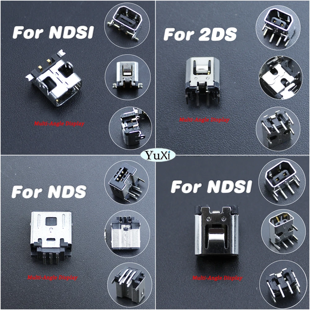 

1Pcs Power Jack Socket For 2DS NDSI NDSL Charging Dock Charger Port Connector Replacement Part