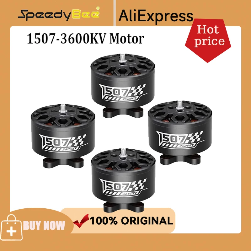 SpeedyBee 1507-3600KV Motor Set - 4 Stück Für 3-3.6 Inch FPV Drohnen