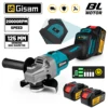 Gisam 125mm 7 Gears Brushless Angle Grinder Polishing Cutting Machine Electric Angle Grinder Power Tools for Makita 18V Battery 1