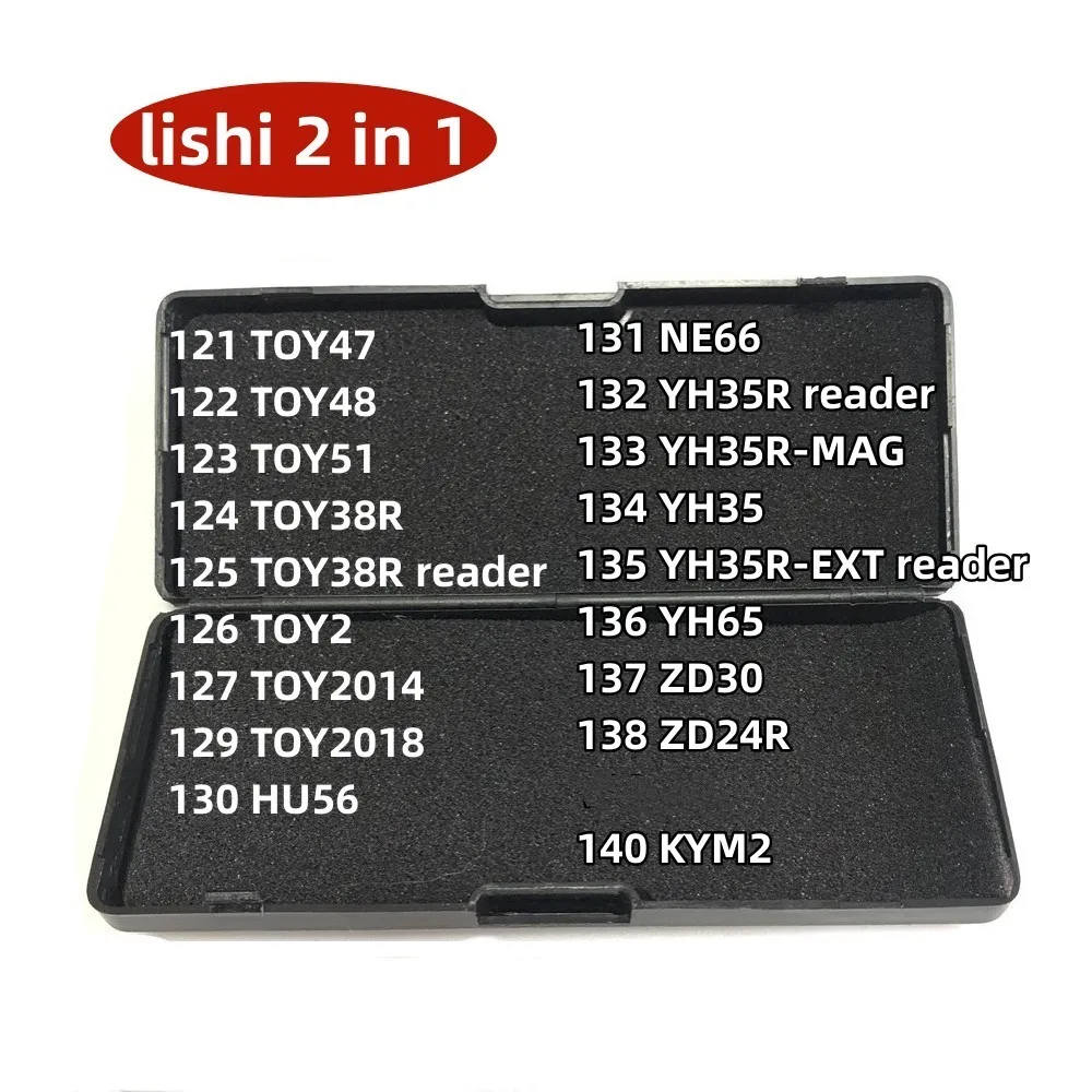 Hot Lishi Tool Lishi Tool 2 in 1 ISU5 HON70 MAZ24 MAZDA2014 MIT8 MIT11 HU49 FO38 NE72 NSN14 NSN14R NSN11 TOY38R VAC102 For Locksmith Tool