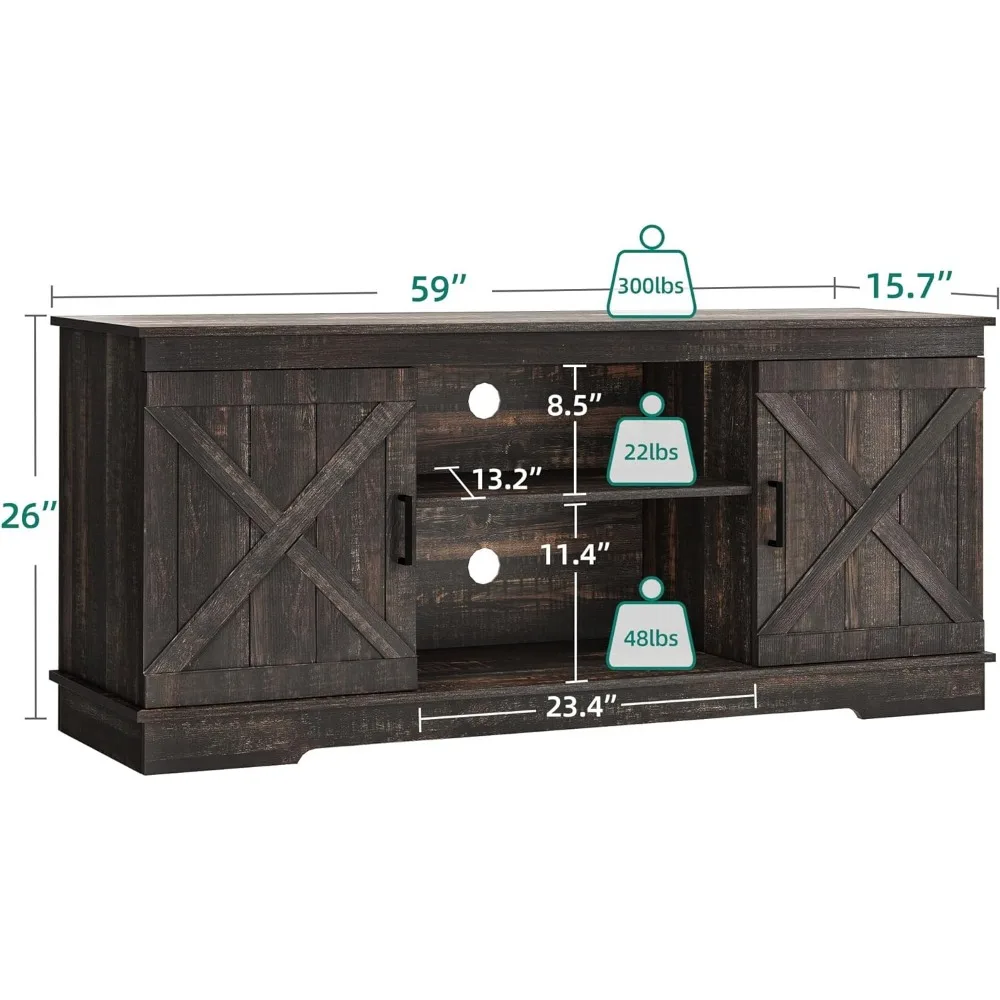 Farmhouse Sideboard 59" Inches 3