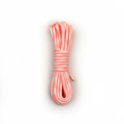 Luminous 4mm Paracord - Versatile Outdoor Emergency & Camping Rope - 5meters (Pinkish - white)