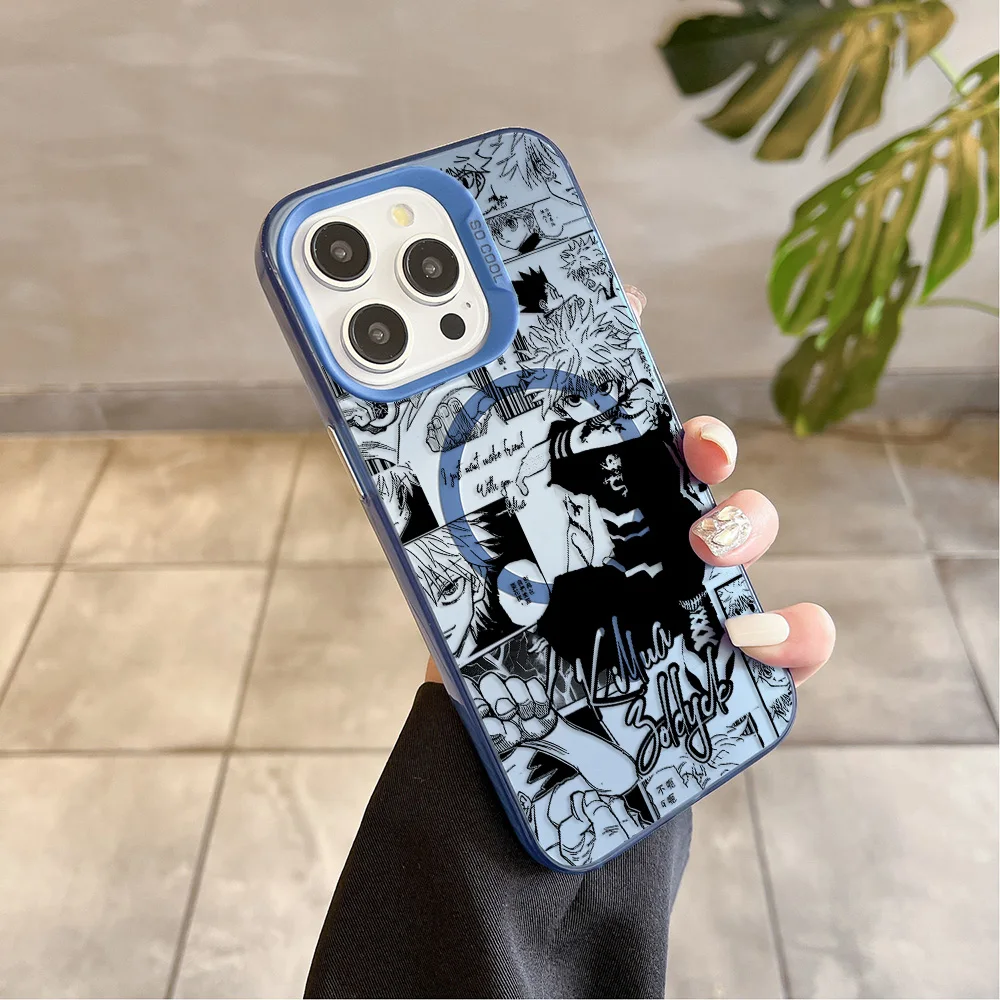 Black Hot Anime HUNTER×HUNTER Magsafe Magnetic Silver Plated Phone Case