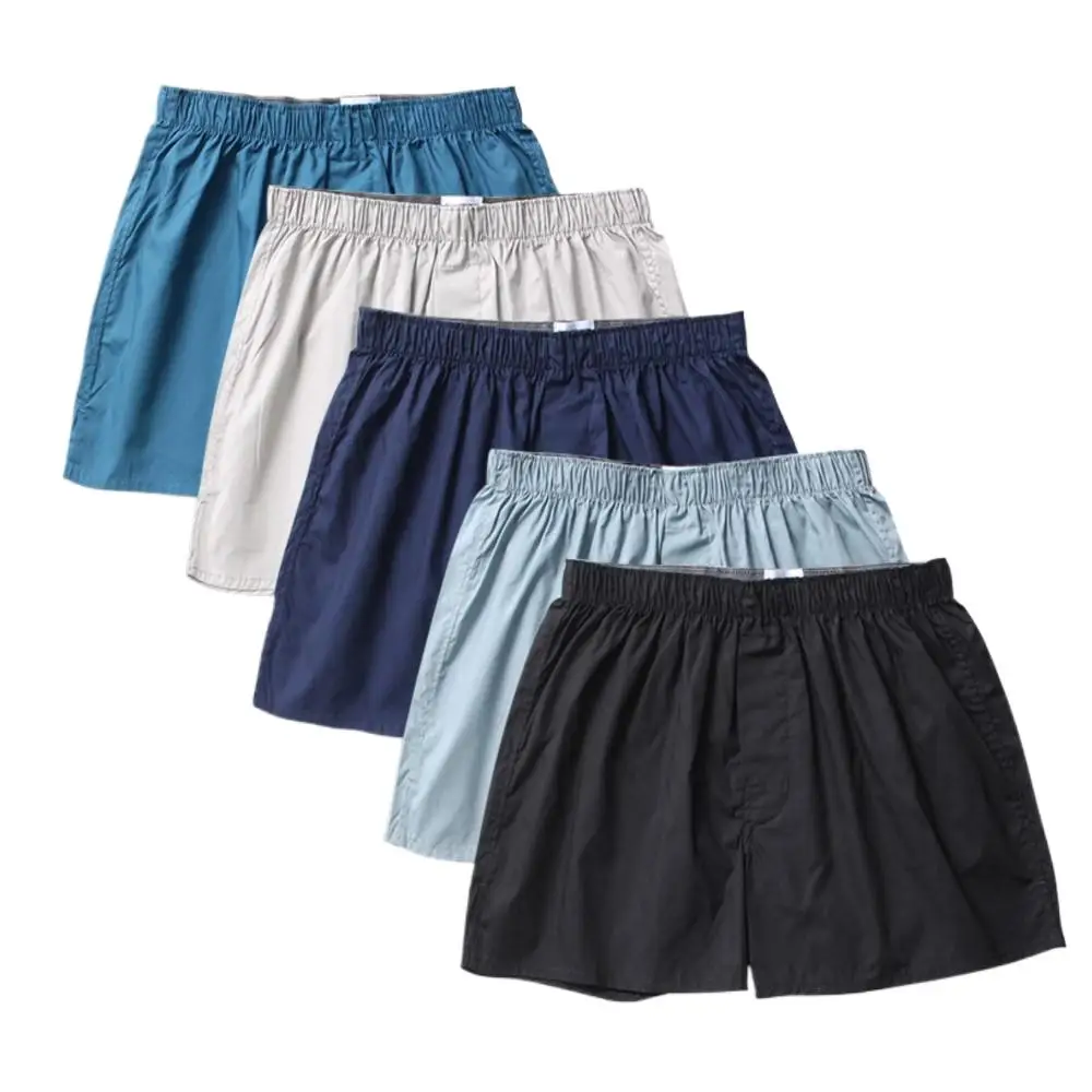 

Pure color Summer simple home shorts men sleep bottoms Korea casual cotton mens sleepwear shorts sheer homewear Arrow pants R