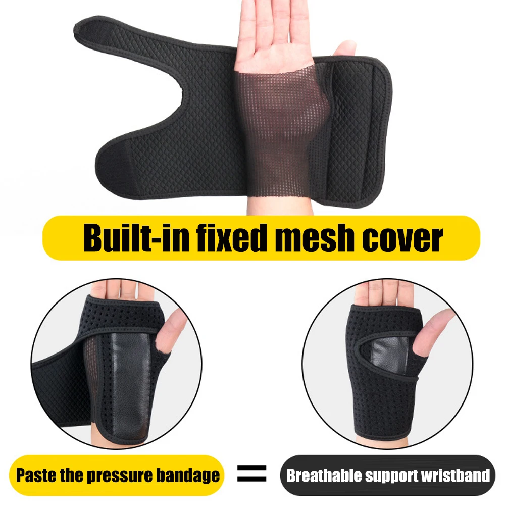 1Piece Thumb Wrist Brace Palm Support with Removable Stabilizer for Men Women Sprain Tendonitis Arthritis Carpal Tunnel Syndrome