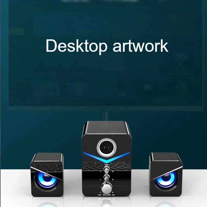 Computer Speaker Home Desktop Computer Laptop Universal Small Speaker Wired Desktop Subwoofer