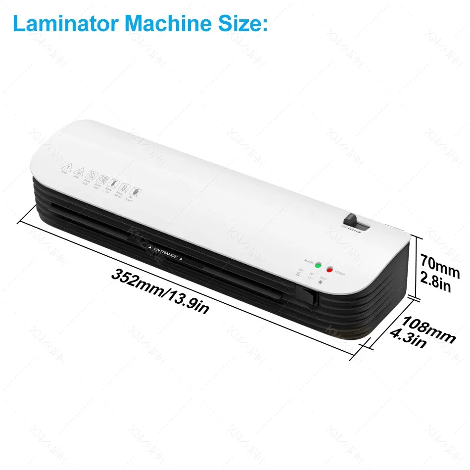 Office Multifunctional Laminating Machine Photo Sealing Maker A4 Photo File Laminating Film Machine Laminator Accessories Set