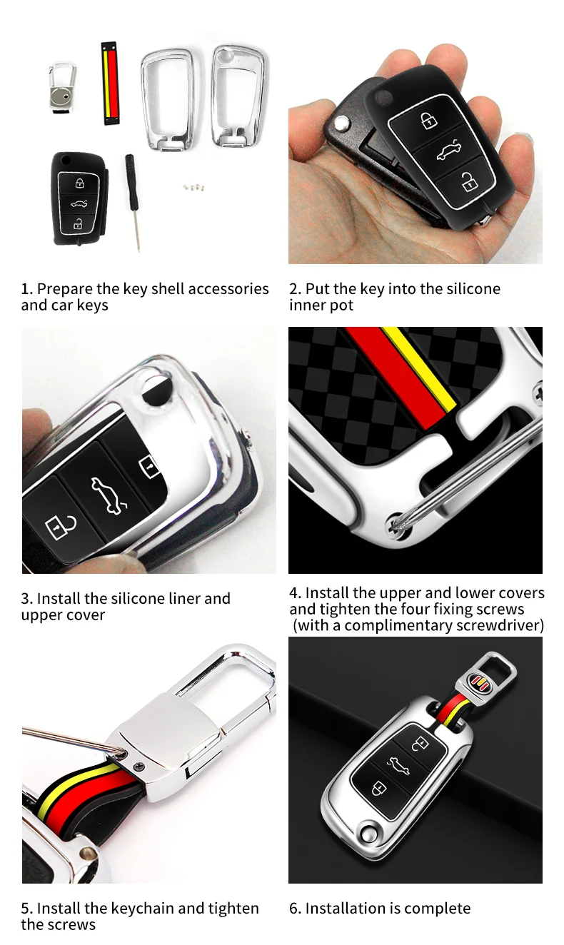 Portachiavi con copertura a distanza per auto in metallo Fob per Audi A1 A3 8P 8L A4 A5 B6 B7 A6 A7 C5 C6 4F Q3 Q5 Q7 Q8 TT S3 S4 S6 RS accessori 21 Portachiavi con copertura a distanza per auto in metallo Fob per Audi A1 A3 8P 8L A4 A5 B6 B7 A6 A7 C5 C6 4F Q3 Q5 Q7 Q8 TT S3 S4 S6 RS accessori - Sfb10152a1ac74c6d8f9724454e5b646bX