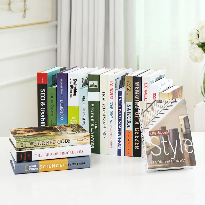 

3 шт./партия, декоративные книжки-украшения для журнального столика