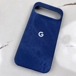 Luxury Cowboy Pattern Shockproof Phone Case - Fashionable Protective Back Cover - Pixel 9 Pro XL (Dark Blue)