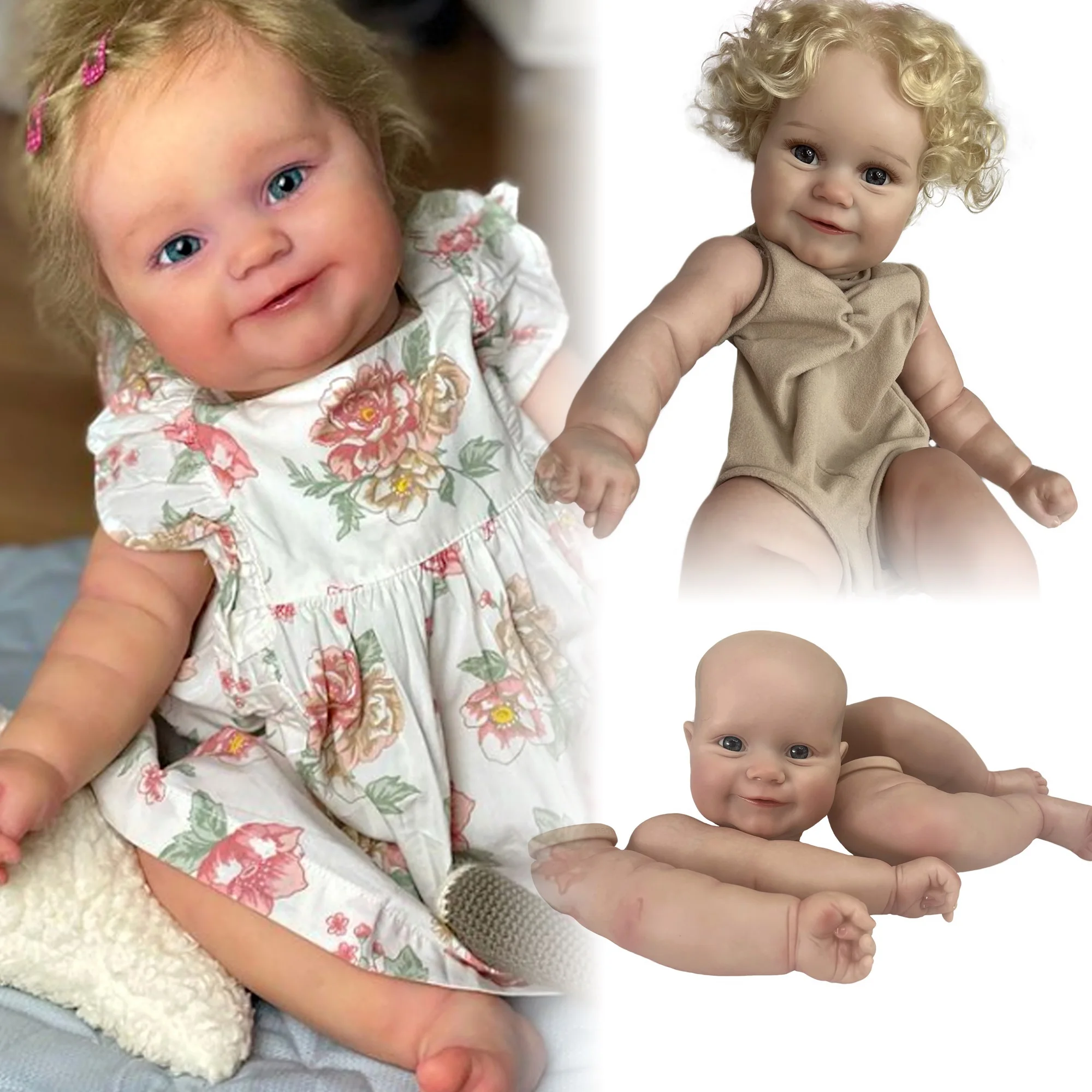 Kit de Muñeca Reborn Maddie de 50CM, bonitos Kits de vinilo