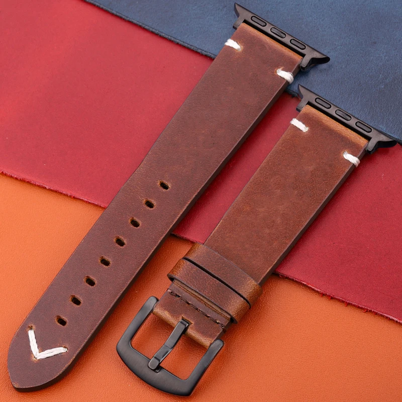 Elegant Genuine Leather Watch Strap - Premium Watchband