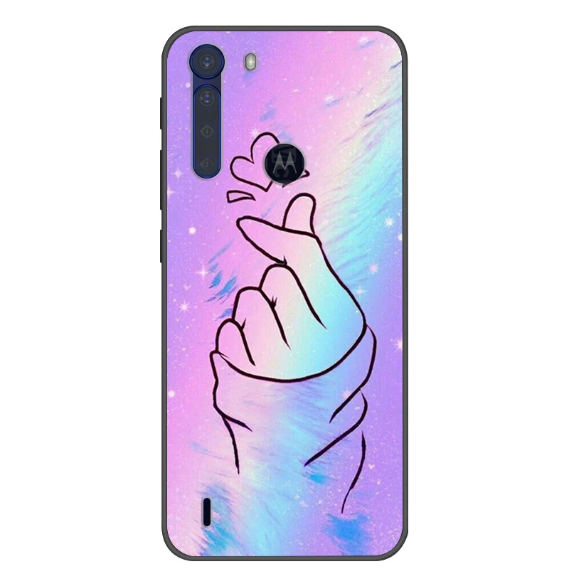 Fashionable Cool Soft Silicone Cover for Motorola One Fusion+ Phone