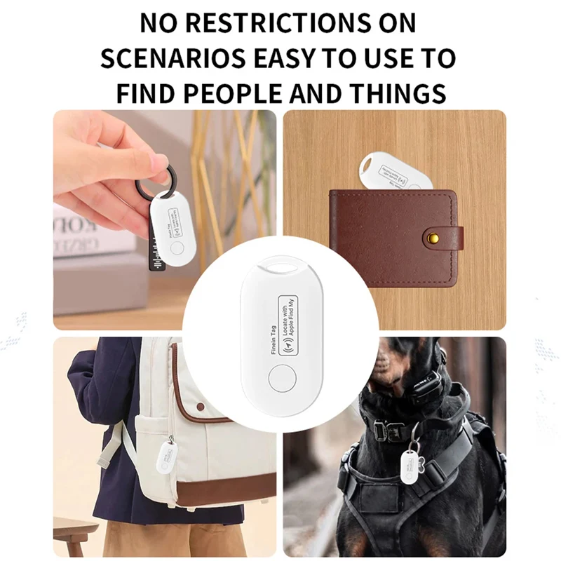 4PCS Bluetooth Tracker Works With Apple Find My Keys Finder and Item Tracker Tags MFI Certification for Car Keys and Phones Bags
