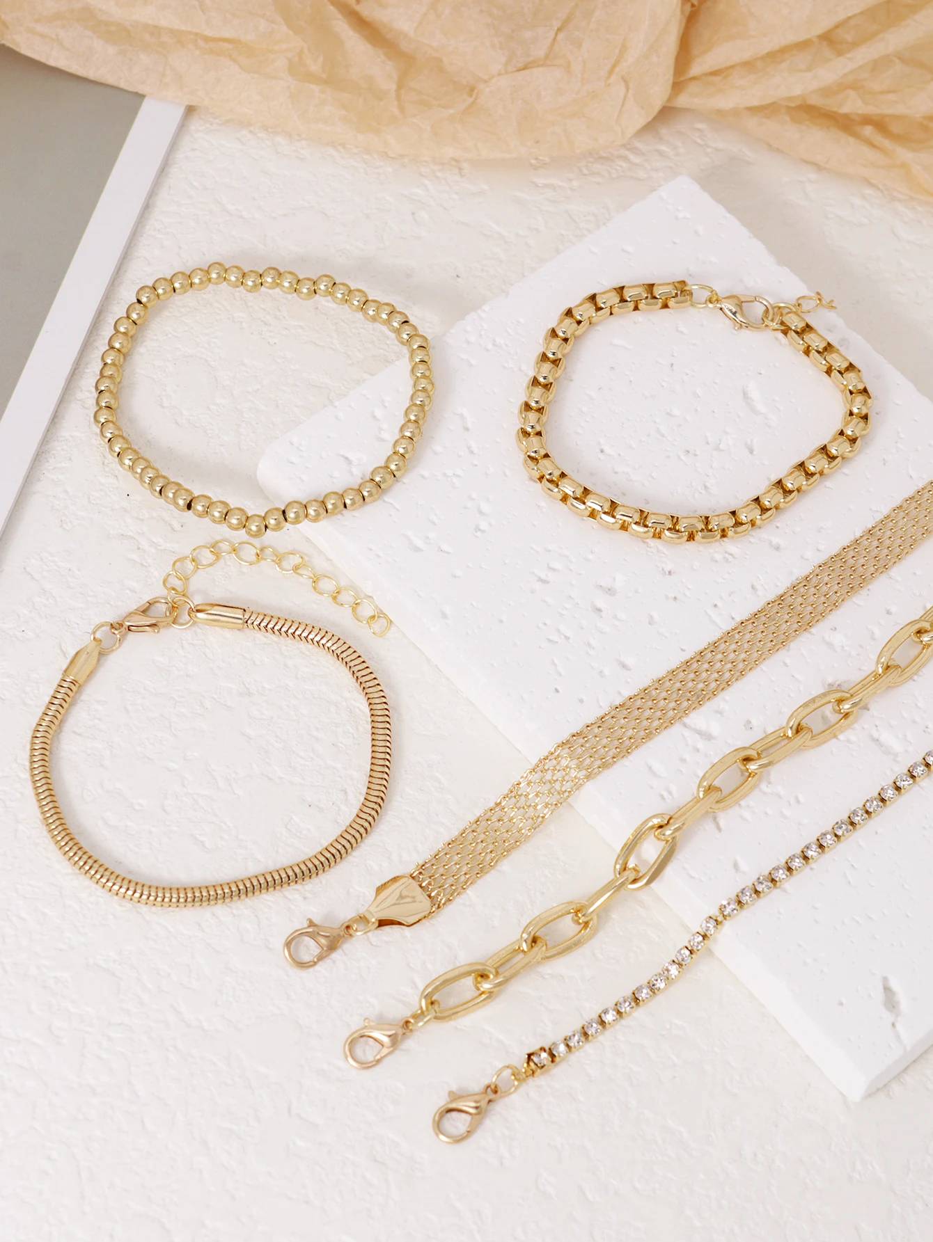 Steampunk Style Six Chain Bracelets for Women