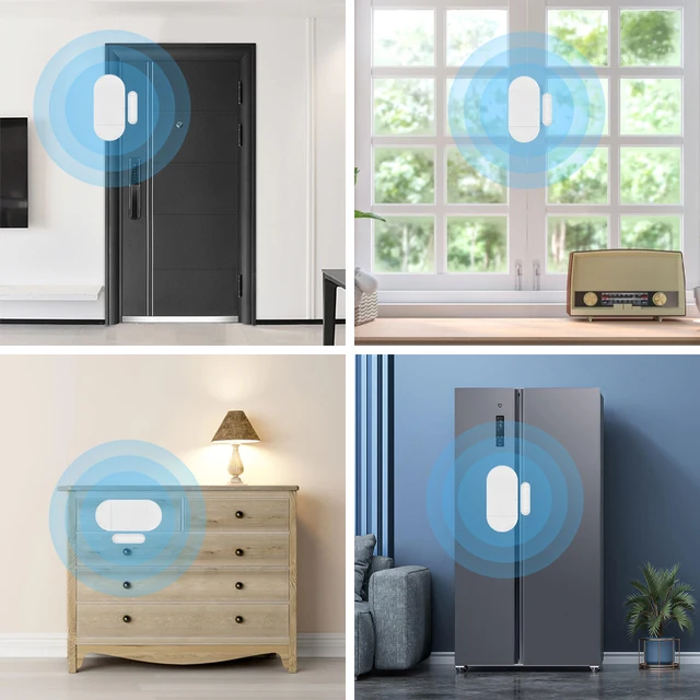 Door Window Sensor Alarm 130dB Large Volume Wireless Remote Control PIR Alert Magnetic Induction Detector Security Burglar Siren 3