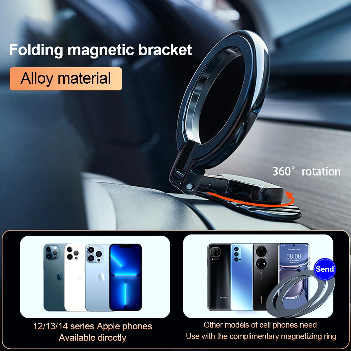 Magnetic Phone Holder Compatible With MagSafe Car Mount for iPhone 12 13  Pro Max Mini Magnetic Car Air Vent Clip Cellphone Mount