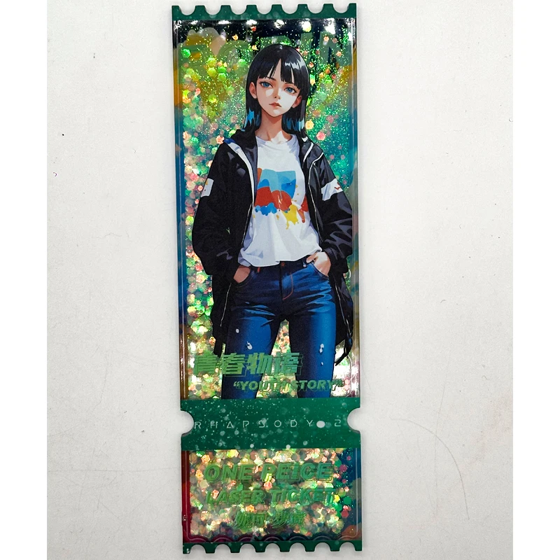 Anime One Piece Nico Robin Yamato Boa Hancock Perona Quicksand Ticket Stub Collectible Cards Christmas Birthday Gifts Toys 4