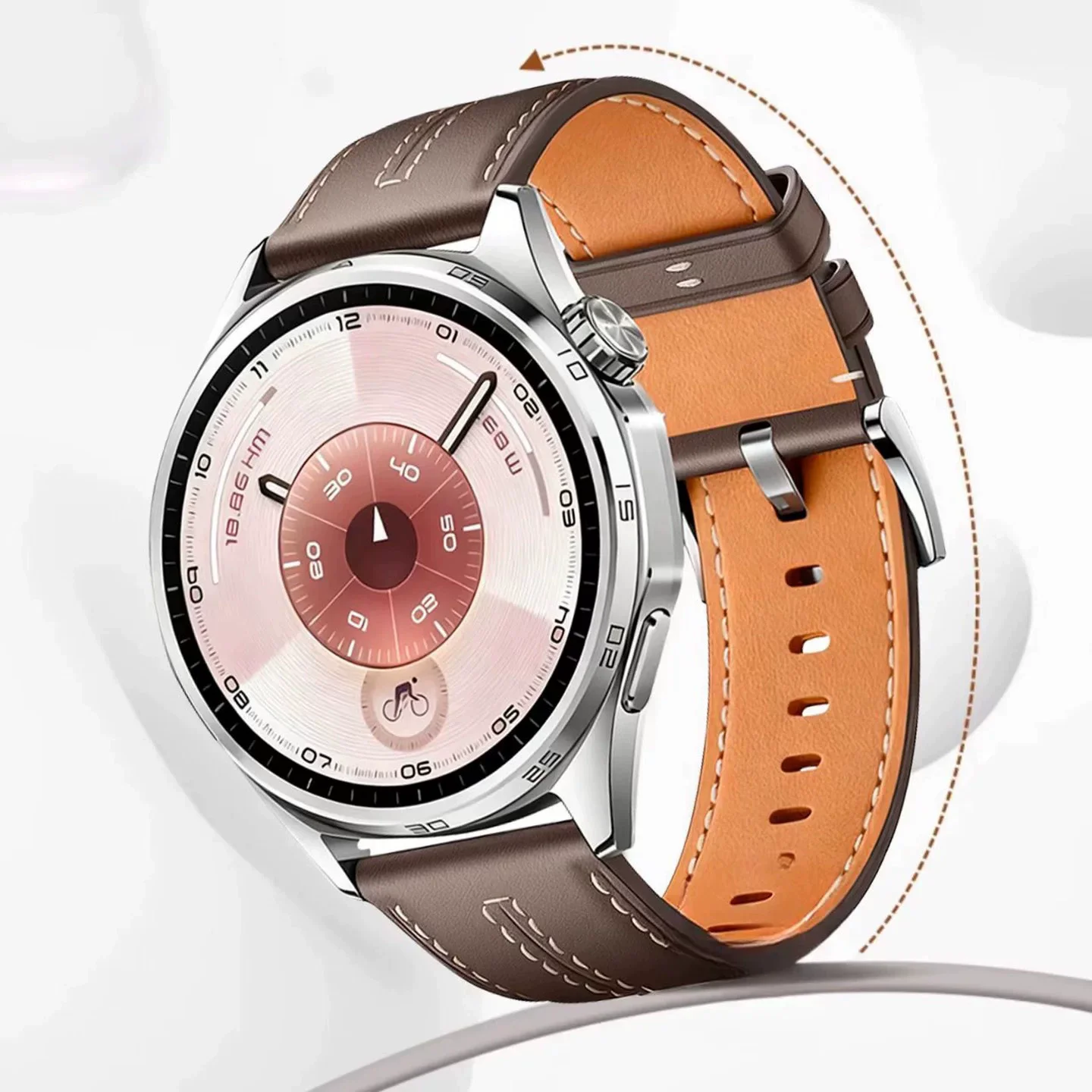 Premium 22mm Leather Strap for Smartwatches - Elegant and Durable Wristband Replacement