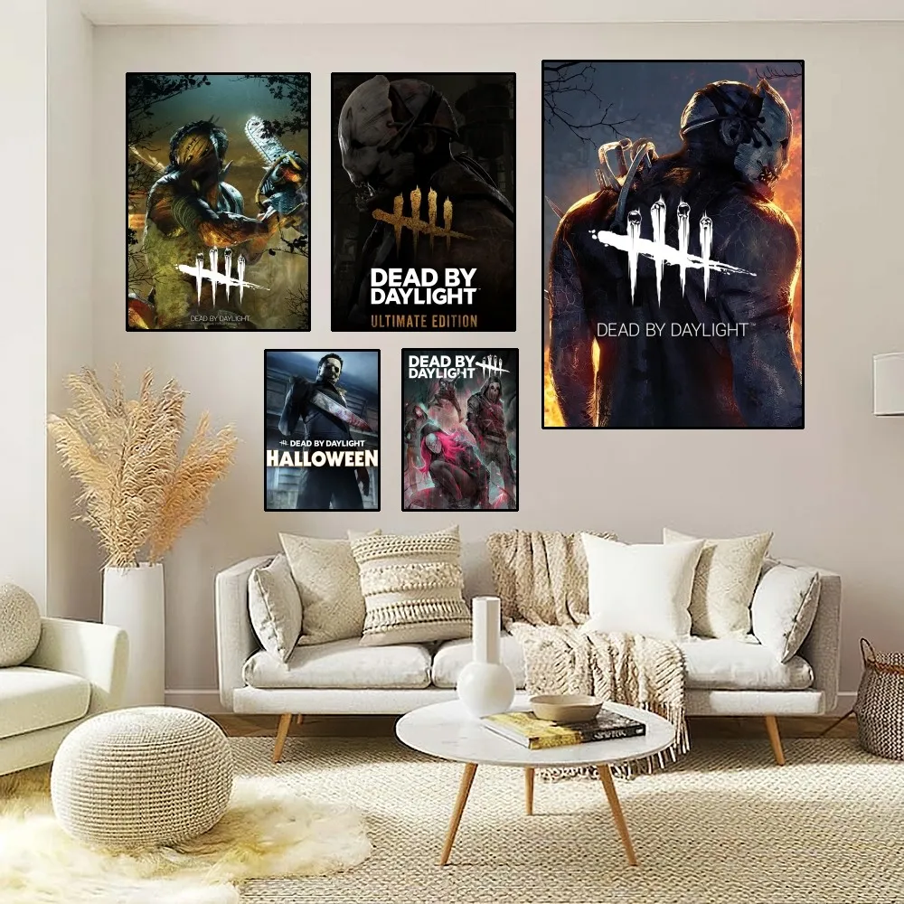 D-Dead By Daylight Game Poster Home Room Decor Estetica Art Wall Painting Stickers